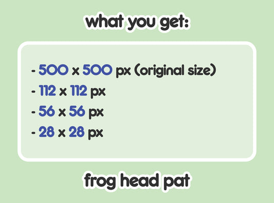 Frog Head Pat