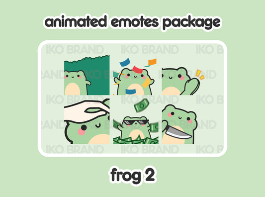 Frog Animated Emotes 2