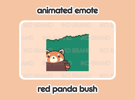 Red Panda Hiding Bush