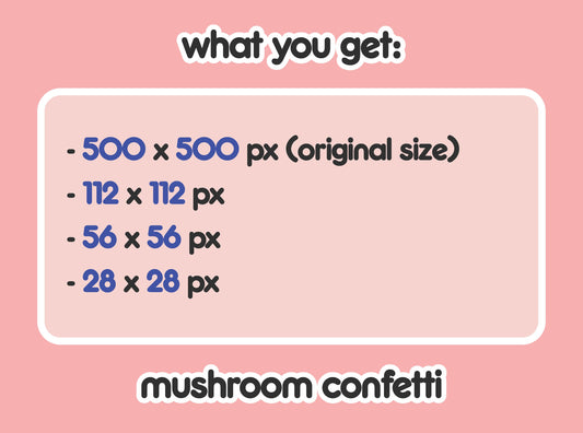 Mushroom Confetti Party Hype
