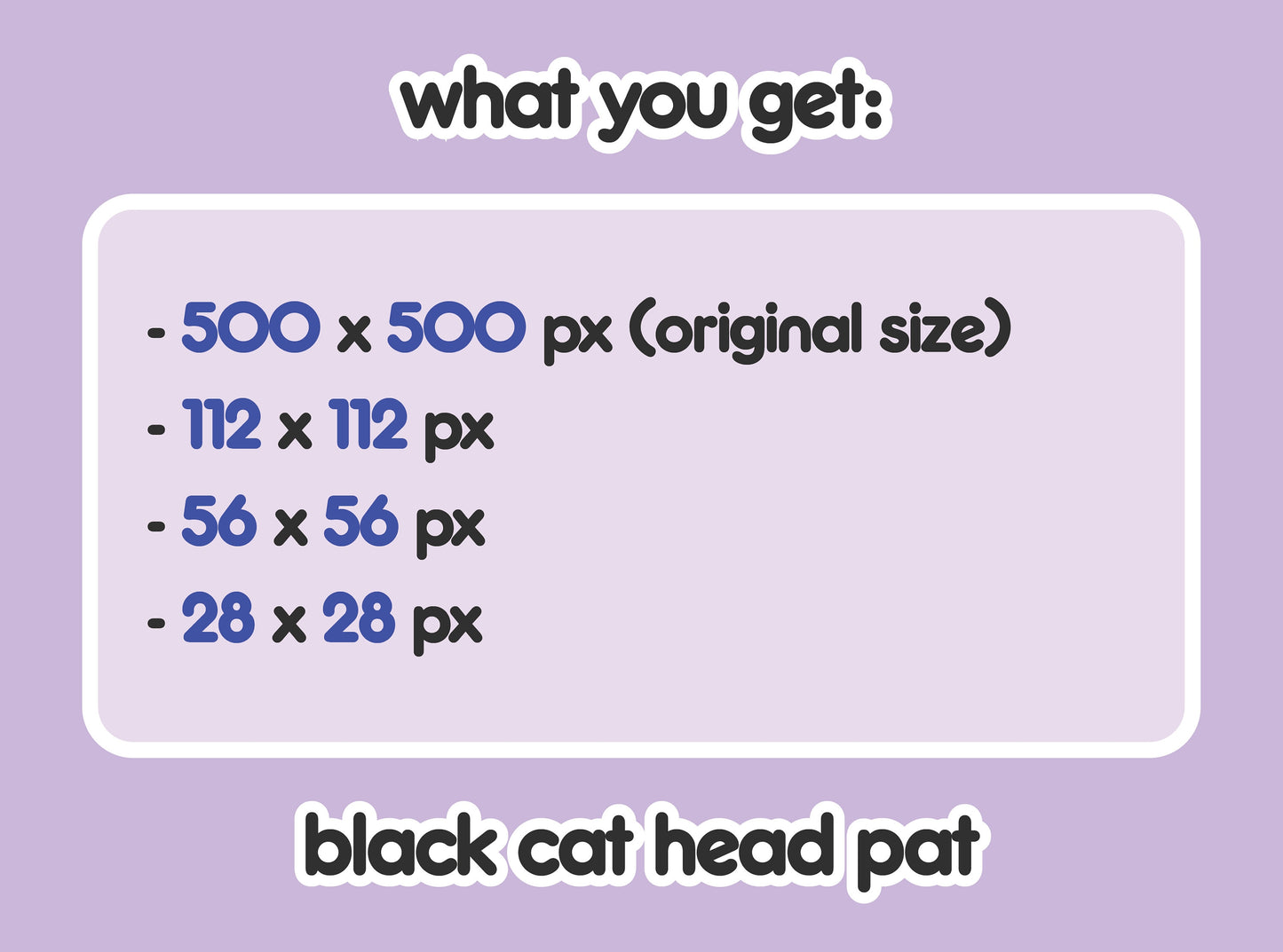 Black Cat Head Pat