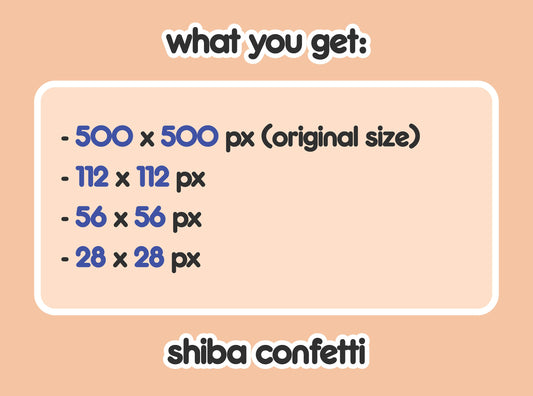 Shiba Confetti Party Hype