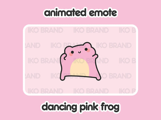 Pink Dancing Frog