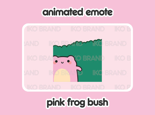 Pink Frog Hiding Bush