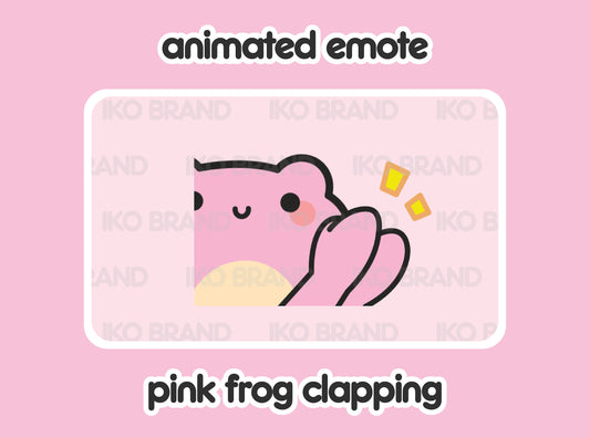 Pink Frog Clapping
