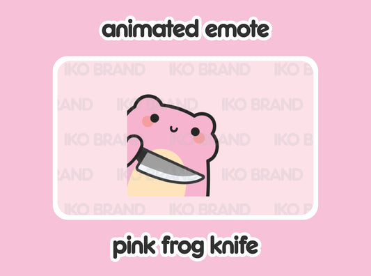 Pink Frog Evil Knife Stabbing