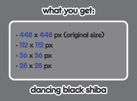 Dancing Black Shiba Inu