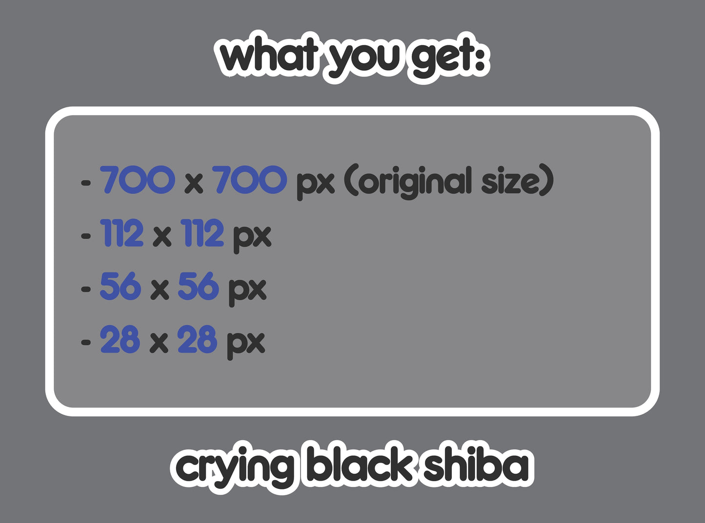 Crying Black Shiba Inu
