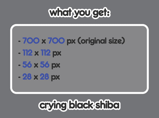 Crying Black Shiba Inu