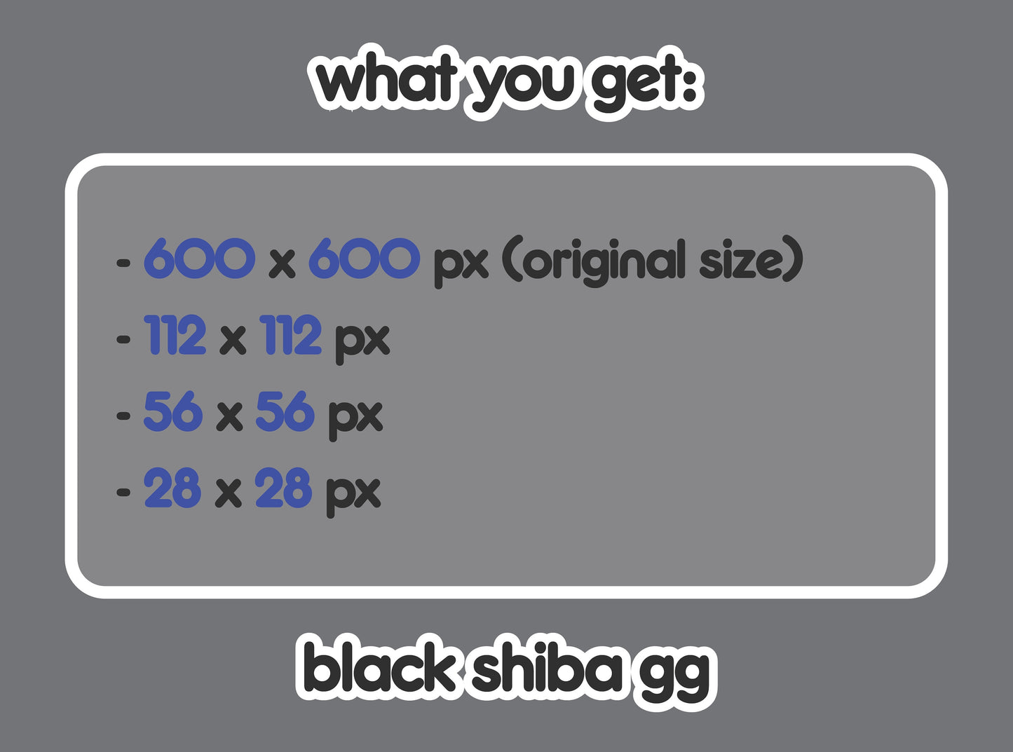 Black Shiba Inu GG