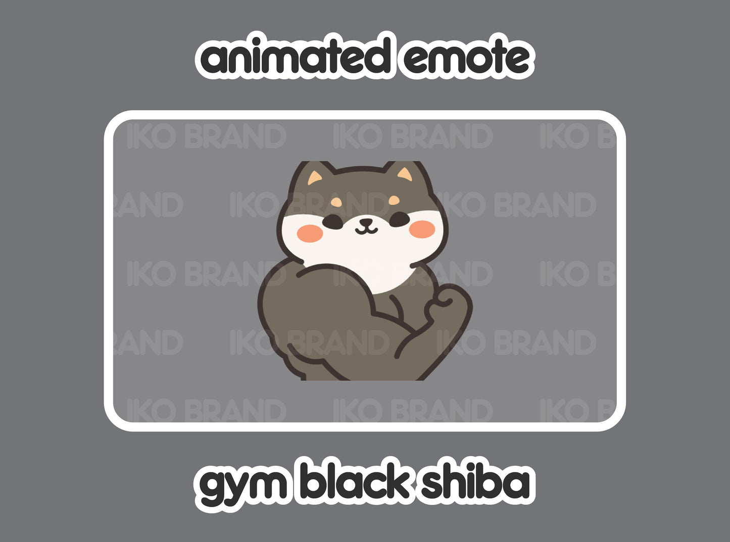 Gym Black Shiba Inu