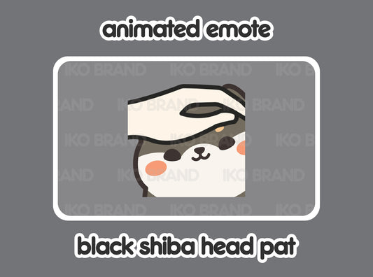 Black Shiba Head Pat