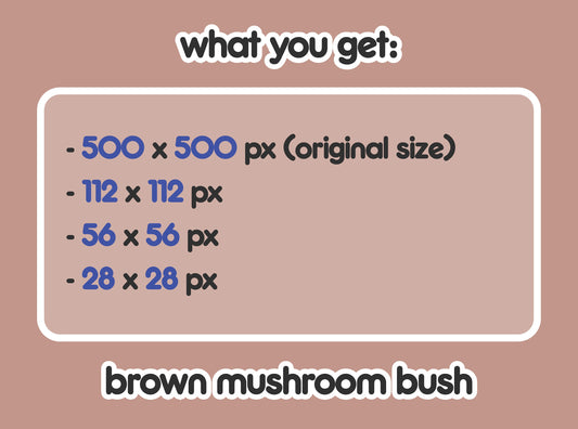 Brown Mushroom Hiding Bush