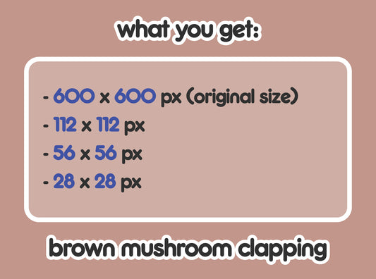 Brown Mushroom Clapping