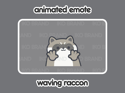Raccoon Waving