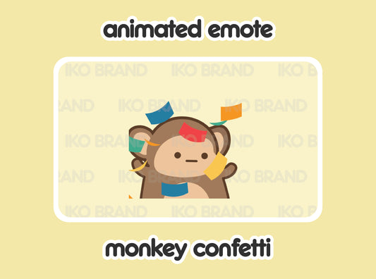 Monkey Confetti Party Hype