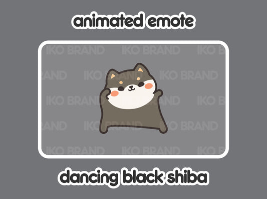Dancing Black Shiba Inu