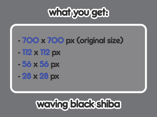 Black Shiba Inu Waving