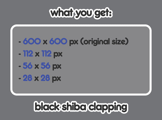 Black Shiba Clapping