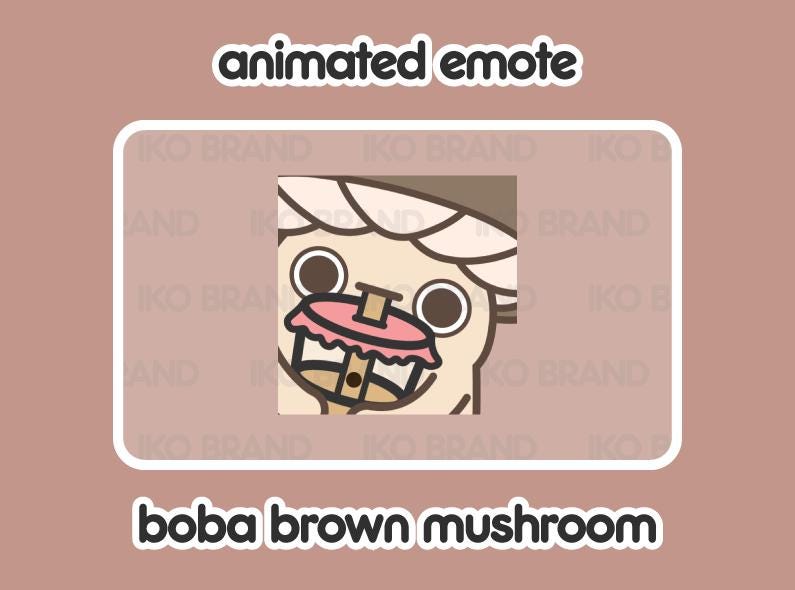 Brown Mushroom Boba