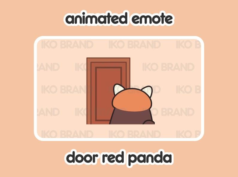 Red Panda Door Leaving