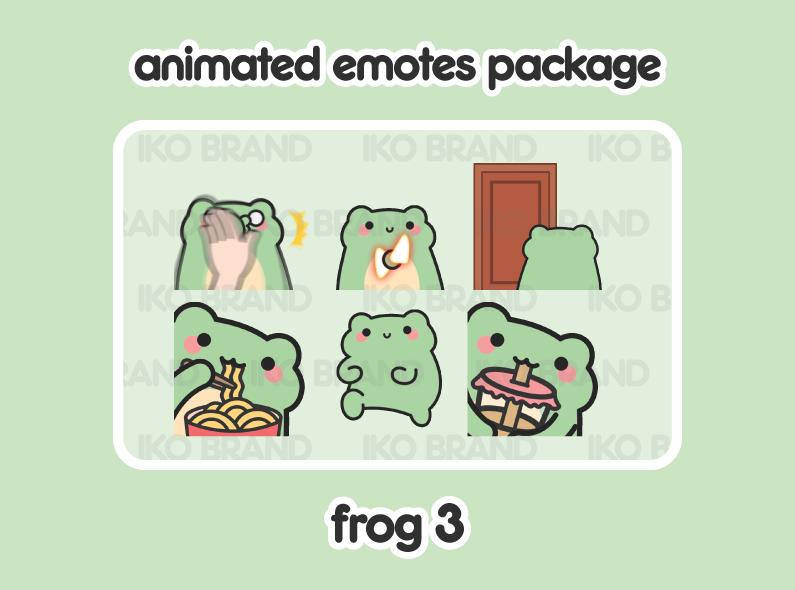 Frog Animated Emotes 3