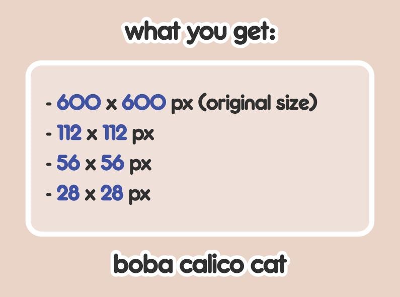 Calico Cat Boba