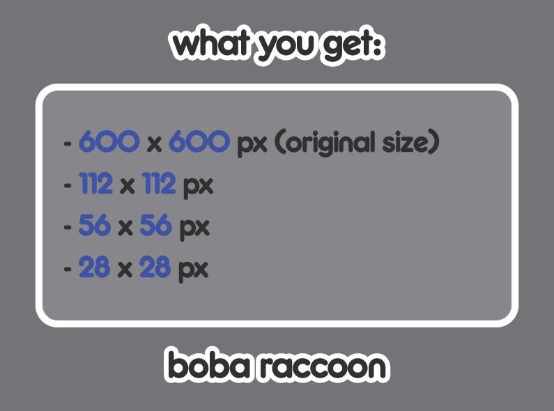 Raccoon Boba