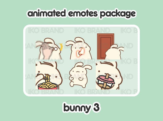 Bunny Animated Emotes 3