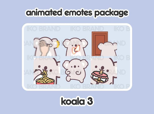 Koala Animated Emotes 3