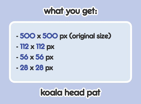 Koala Head Pat