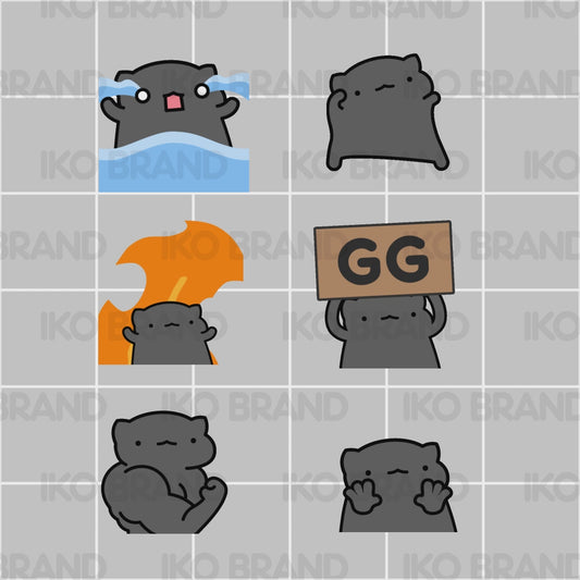 Black Cat Animated Emotes 1