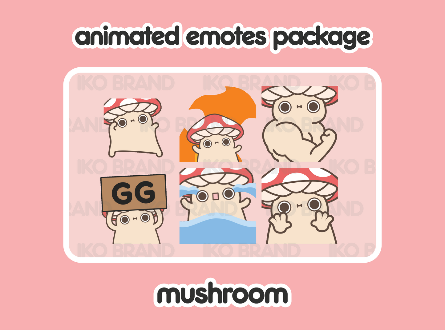Mushroom Animated Emotes 1
