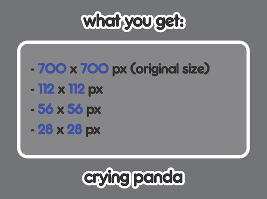 Crying Panda