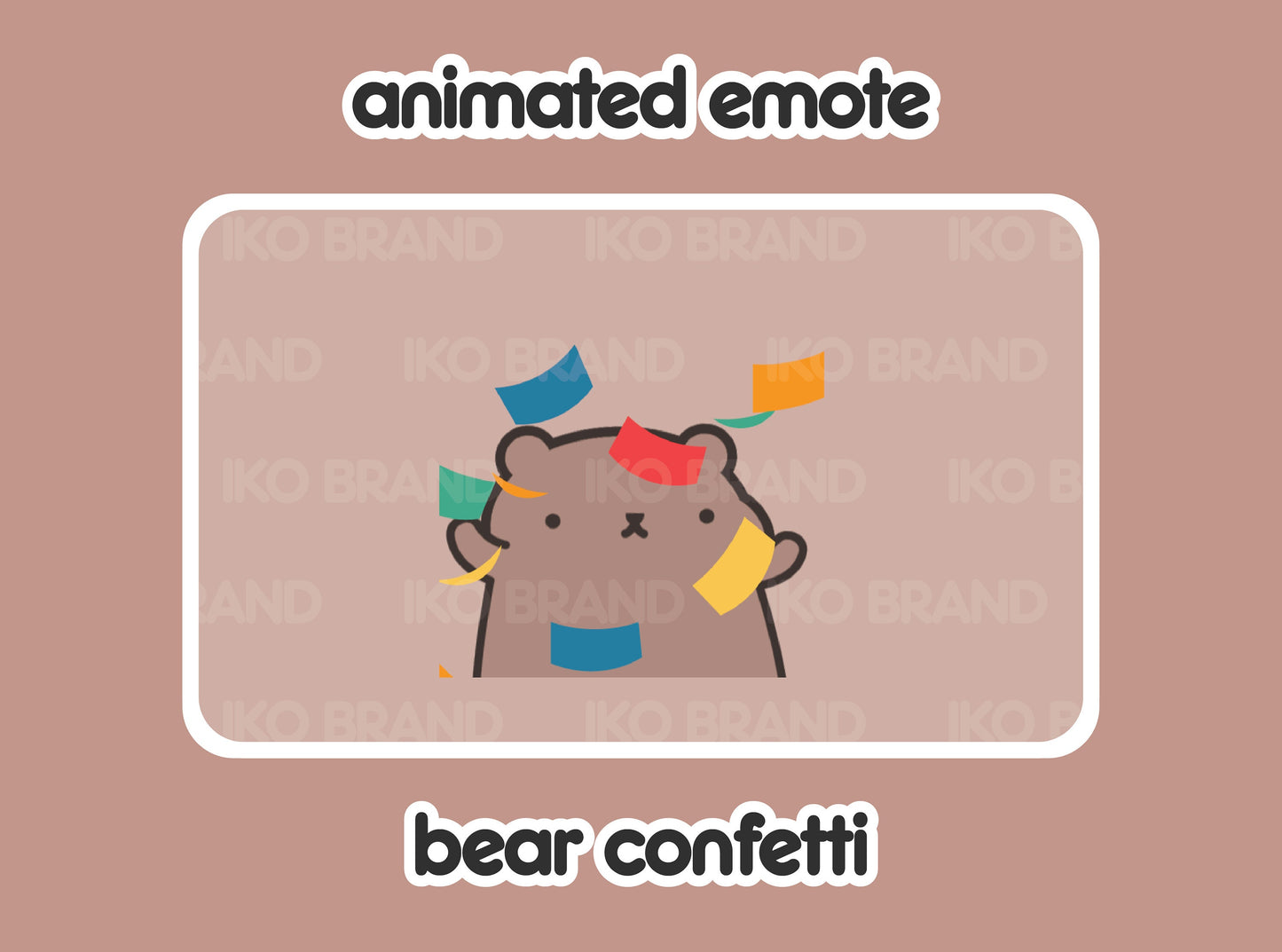 Bear Confetti Party Hype
