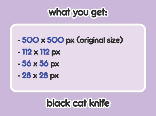 Black Cat Evil Knife Stabbing