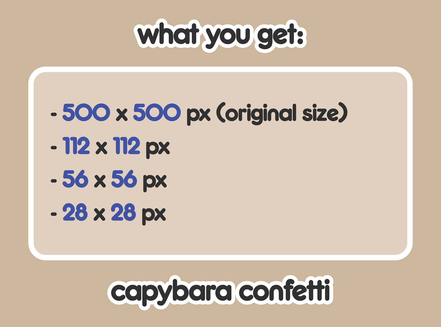 Capybara Confetti Party Hype