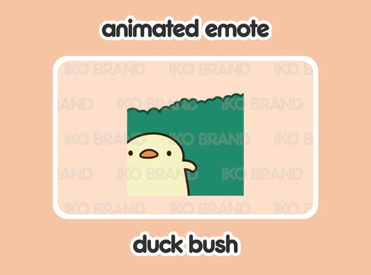 Duck Hiding Bush