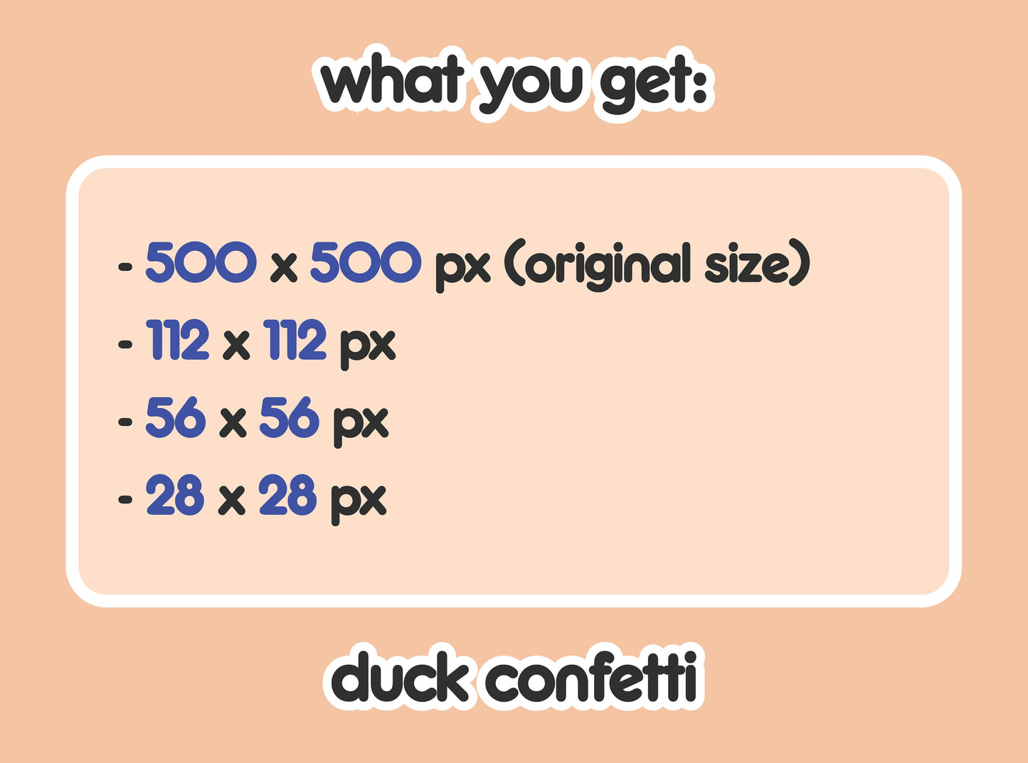 Duck Confetti Party Hype