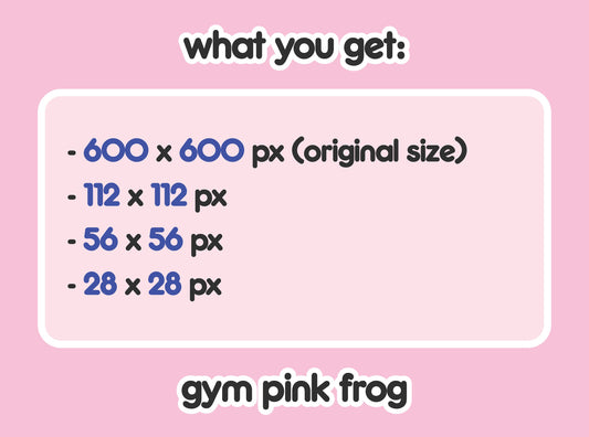 Gym Pink Frog