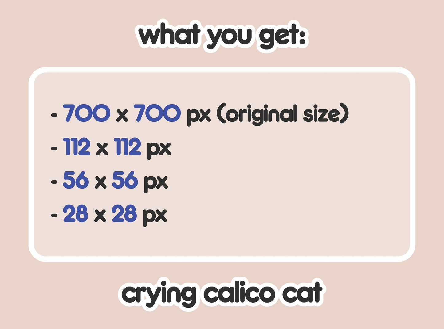 Crying Calico Cat