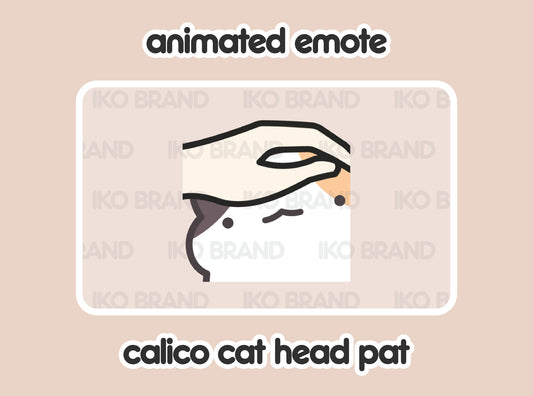 Calico Cat Head Pat