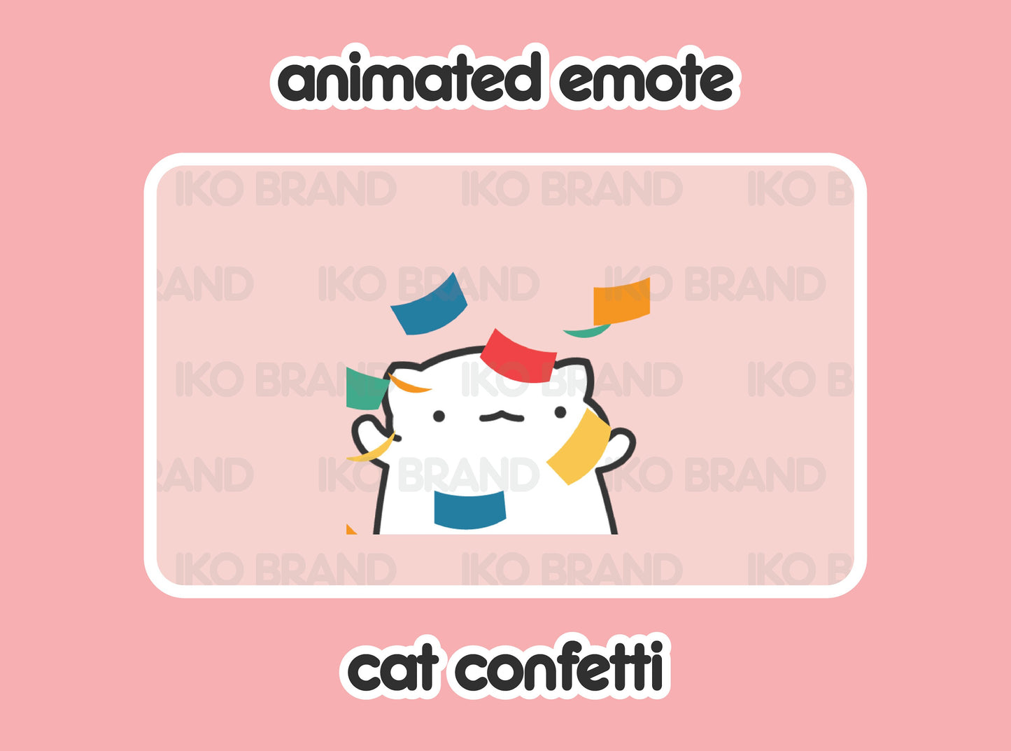 Cat Confetti Party Hype