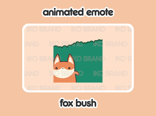 Fox Hiding Bush