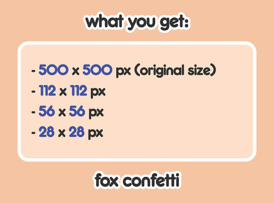 Fox Confetti Party Hype