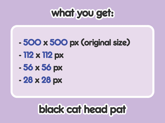 Black Cat Head Pat