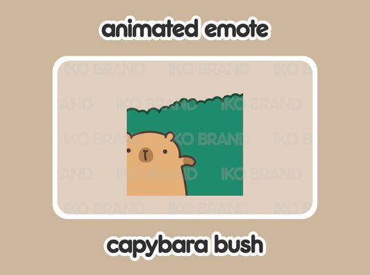 Capybara Hiding Bush