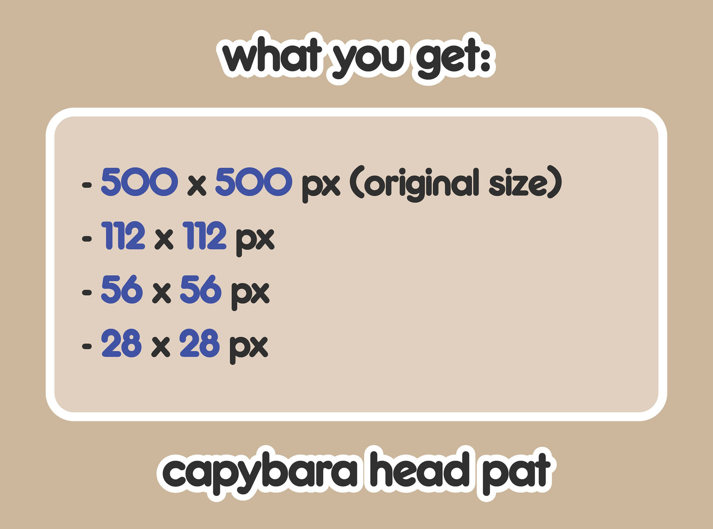 Capybara Head Pat