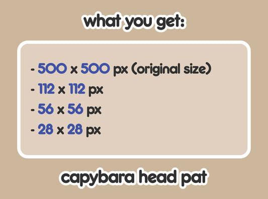 Capybara Head Pat
