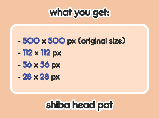 Shiba Head Pat